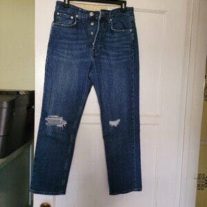 RAG &  BONE Maya High Rise Ankle SlimJeans - Size 27